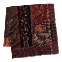 The Met Store Persian Garden Oversize Square Wool Scarf