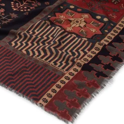 The Met Store Persian Garden Oversize Square Wool Scarf