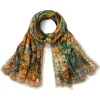 The Met Store Persian Pictorial Textile Oversize Oblong Scarf