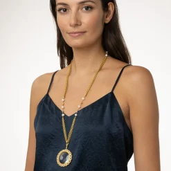 The Met Store Philippine Pearl Magnifier Pendant Necklace