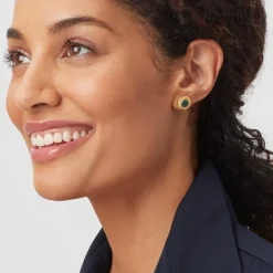 The Met Store Roman Malachite Stud Earrings