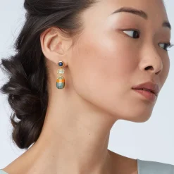 The Met Store Royal Scarab Drop Earrings