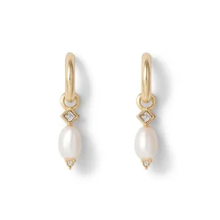 The Met Store Royal Tudor Small Hoop Earrings with Pearls