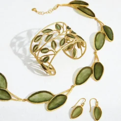The Met Store Sage Leaf Cuff