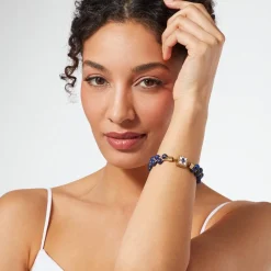 The Met Store Spanish Baldric Lapis Braided Bracelet