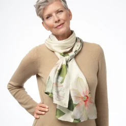 The Met Store Studies of Magnolias Oblong Silk Scarf