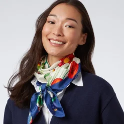 The Met Store The Met Cloisters Garden Square Silk Scarf
