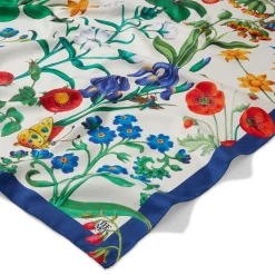 The Met Store The Met Cloisters Garden Square Silk Scarf