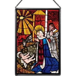 The Met Store The Nativity Glass Panel