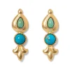 The Met Store Tibetan Turquoise Drop Earrings
