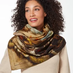 The Met Store Tiepolo Allegory of the Planets and Continents Oversize Unisex Oblong Silk Scarf
