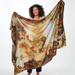 The Met Store Tiepolo Allegory of the Planets and Continents Oversize Unisex Oblong Silk Scarf