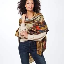 The Met Store Tiepolo Allegory of the Planets and Continents Oversize Unisex Oblong Silk Scarf