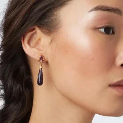 The Met Store Turkish Amethyst Drop Earrings