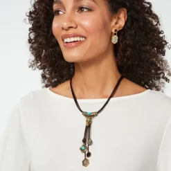 The Met Store Turkmen Leather Statement Necklace