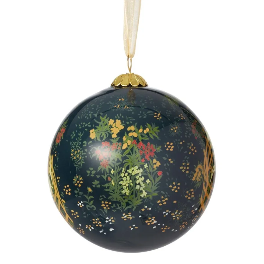 The Met Store Unicorn in a Garden Hand-Painted Glass Ornament