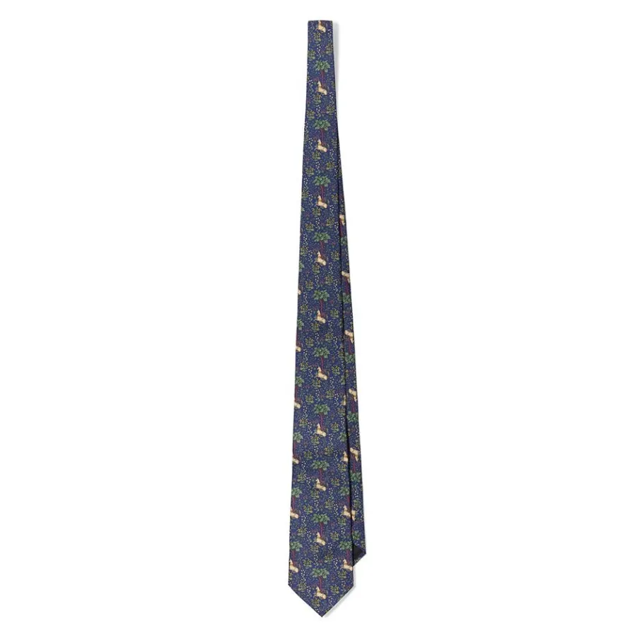 The Met Store Unicorn in a Garden Silk Necktie