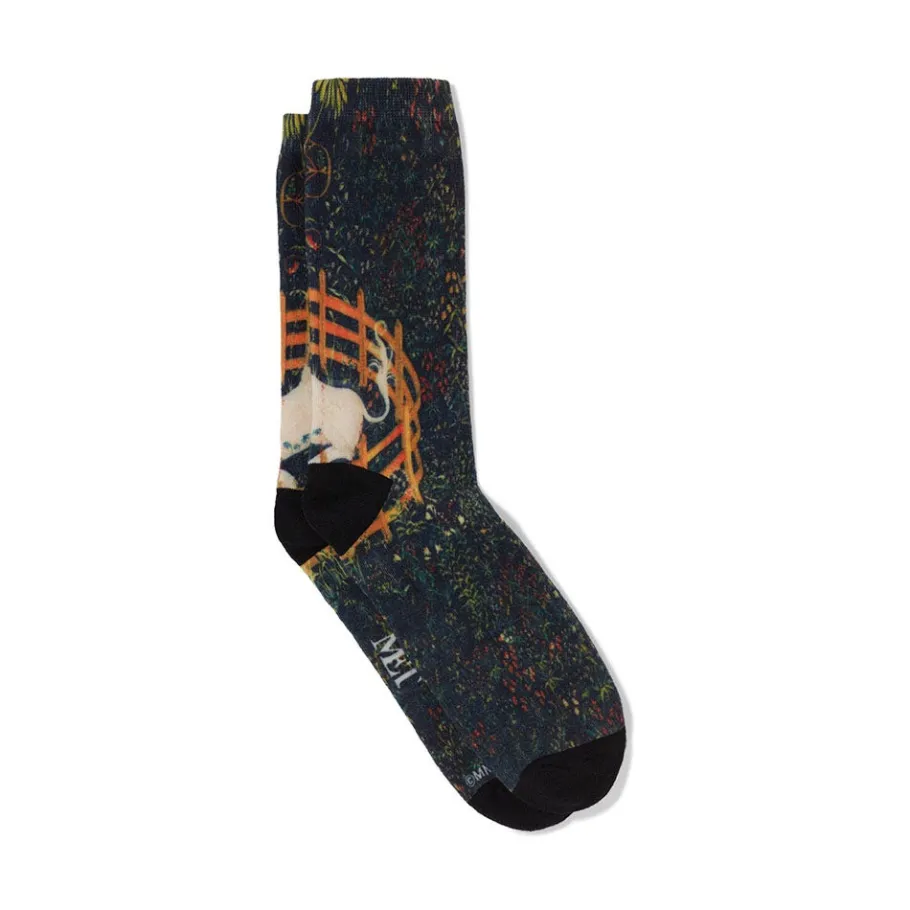 The Met Store Unicorn in a Garden Socks