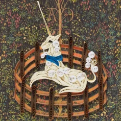 The Met Store Unicorn Quilled Card