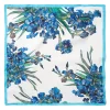 The Met Store Van Gogh Iris Motif Silk Neckerchief