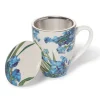 The Met Store Van Gogh Irises Covered Mug with Tea Infuser