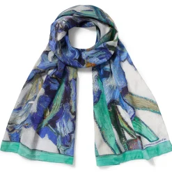 The Met Store Van Gogh Irises Oblong Silk Scarf