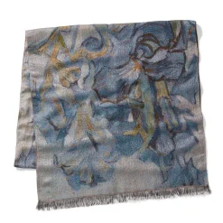 The Met Store Van Gogh Irises Wool-Blend Shawl