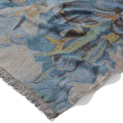 The Met Store Van Gogh Irises Wool-Blend Shawl