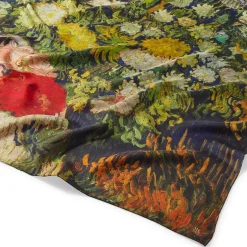 The Met Store Van Gogh Stylized Nature Double-Sided Square Silk Scarf