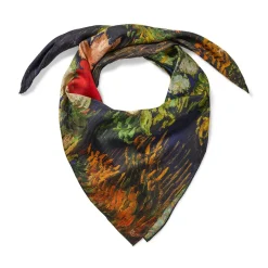 The Met Store Van Gogh Stylized Nature Double-Sided Square Silk Scarf