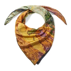 The Met Store Van Gogh Stylized Nature Double-Sided Square Silk Scarf
