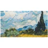 The Met Store Van Gogh Wheat Field with Cypresses Oversize Oblong Silk Scarf