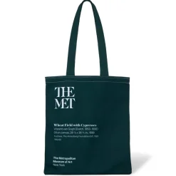 The Met Store Van Gogh Wheat Field with Cypresses Tote