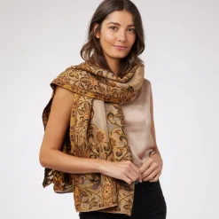 The Met Store Victorian Foliate Jacquard Shawl