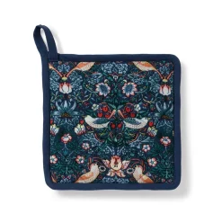 The Met Store William Morris Strawberry Thief Pot Holder and Oven Mitt Set