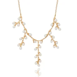 The Met Store Willow Catkins Pearl Bib Necklace