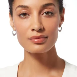 The Met Store Wrapped Chevron Huggie Earrings